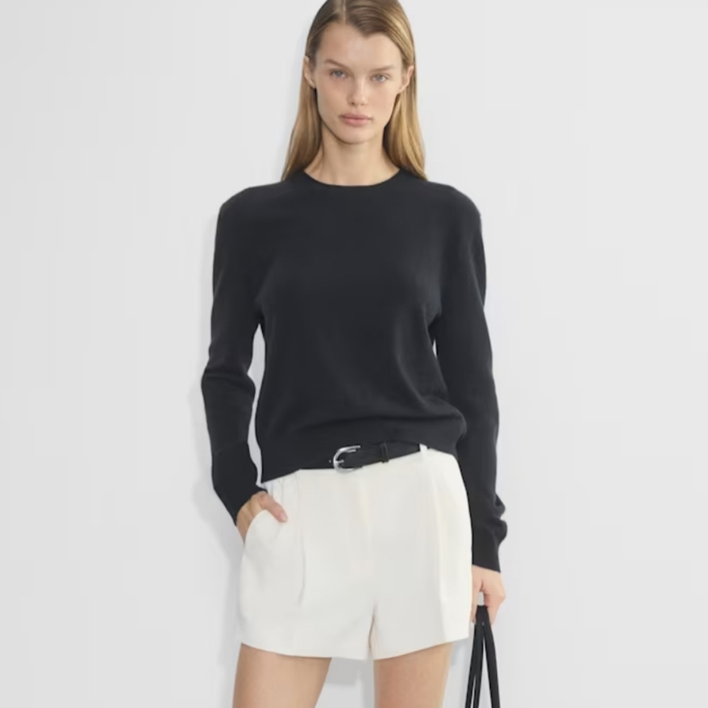 Aritzia / Babaton Pleated Trouser Mini Shorts